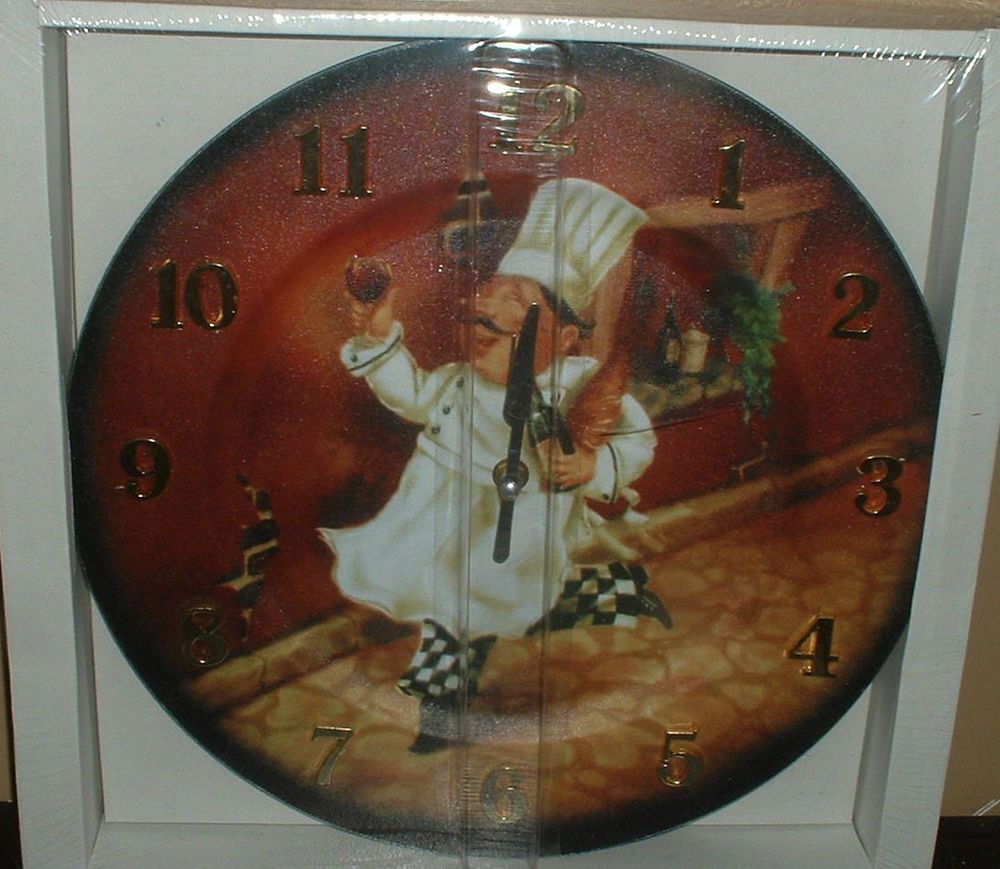 Chef Kitchen Clock