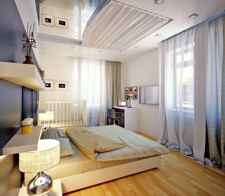 Cozy White Platform Bedroom