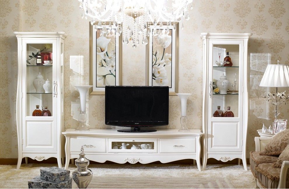 Elegant Flowers French Living Room Furniture