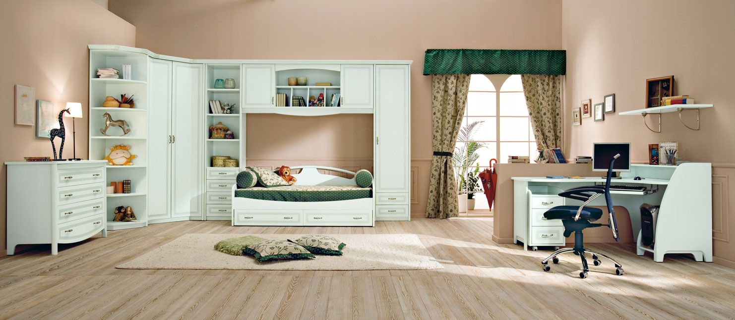 Large Kids Bedroom Furniture Placement