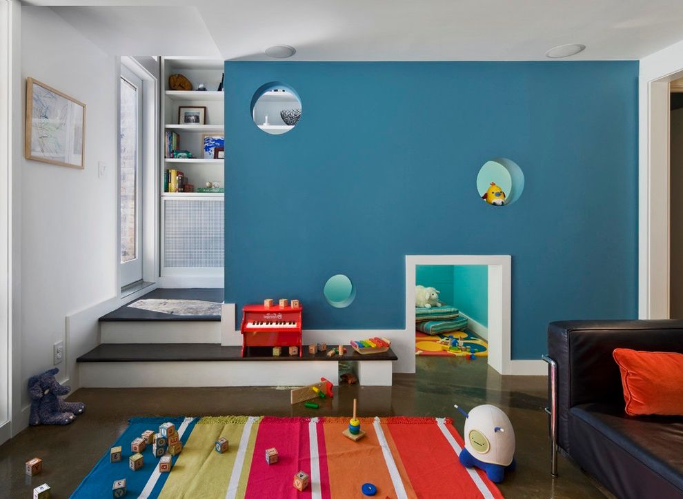 Minimalist Kids Playroom Furniture Decor