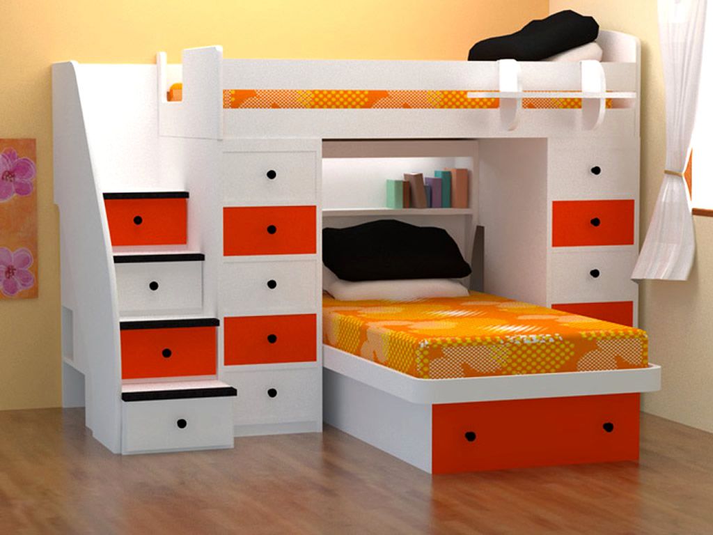 Modern Bedroom for Twin Girls Decoration Sets and Furniture