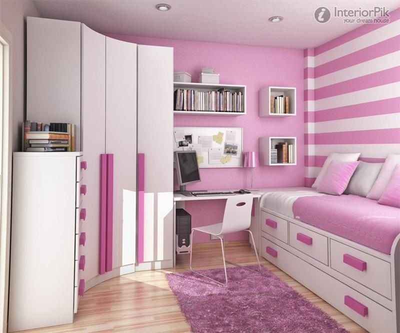Pink Girl Bedroom Children Minimalist 2014