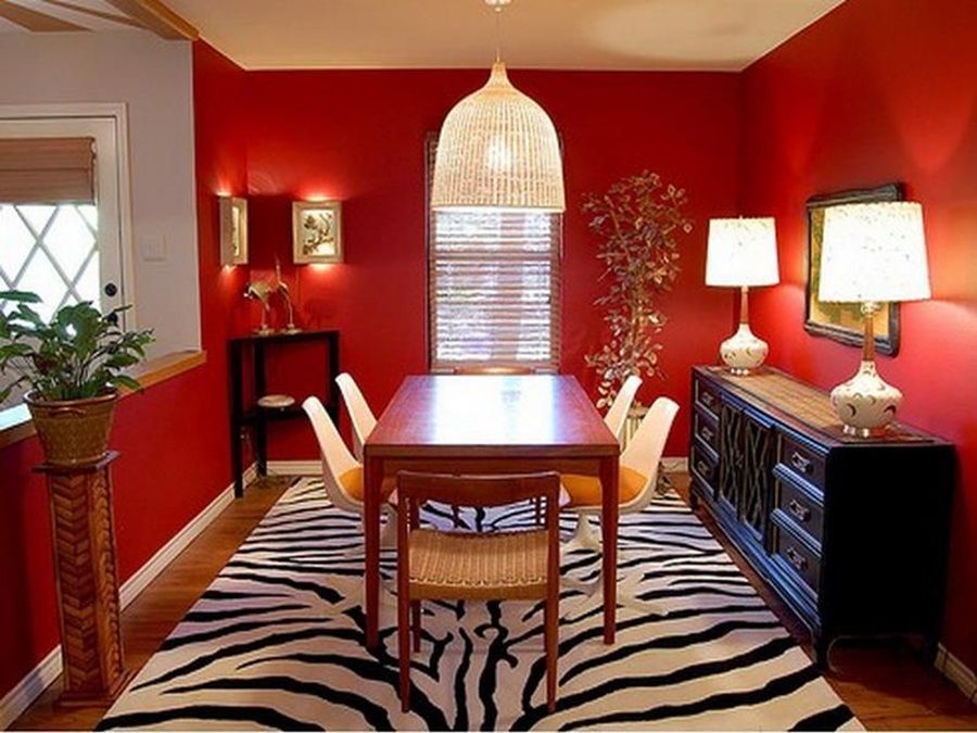Red Kitche Dining Room