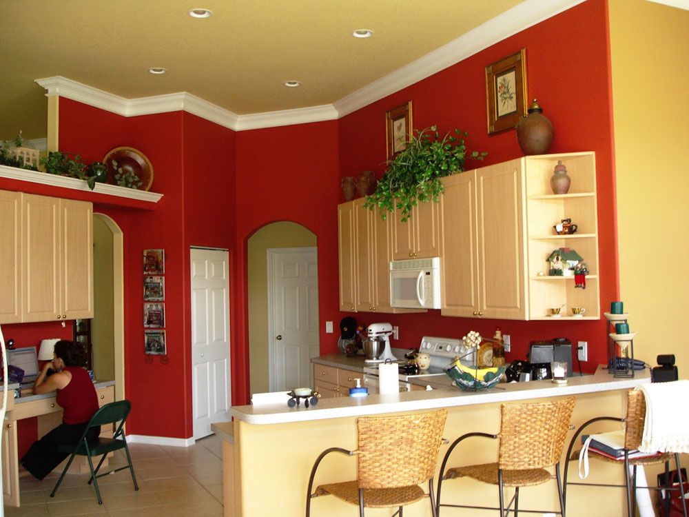 Red Recommended Kitchen Paint