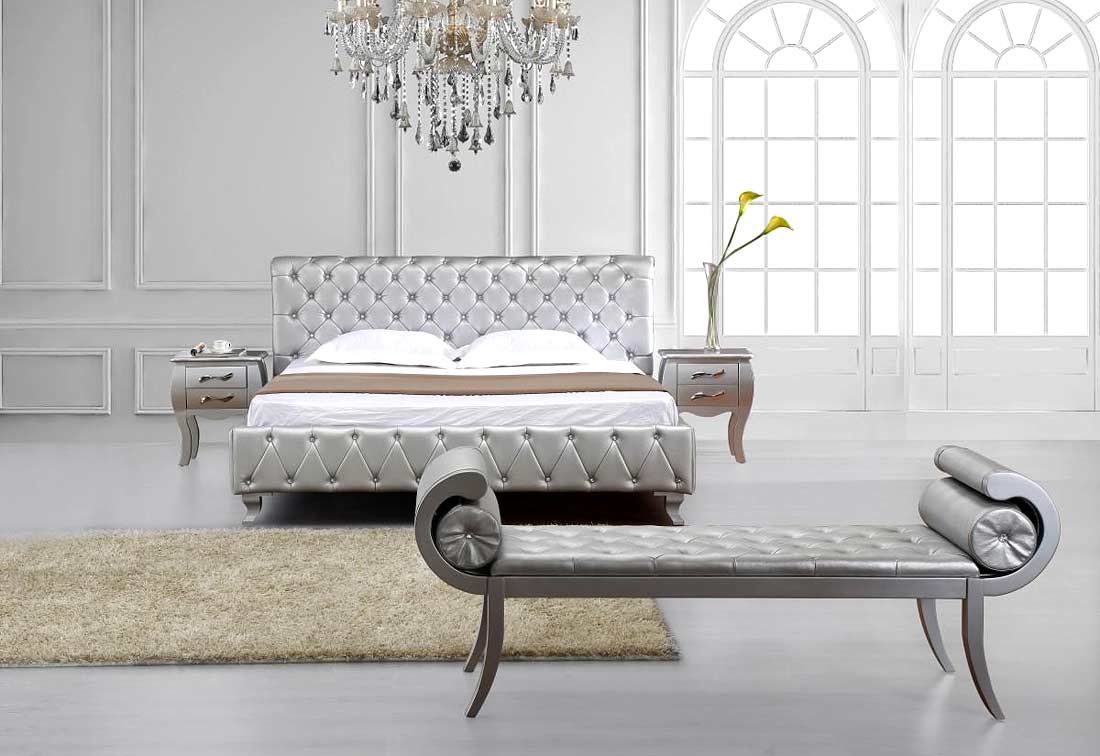 Siver Modern Bed
