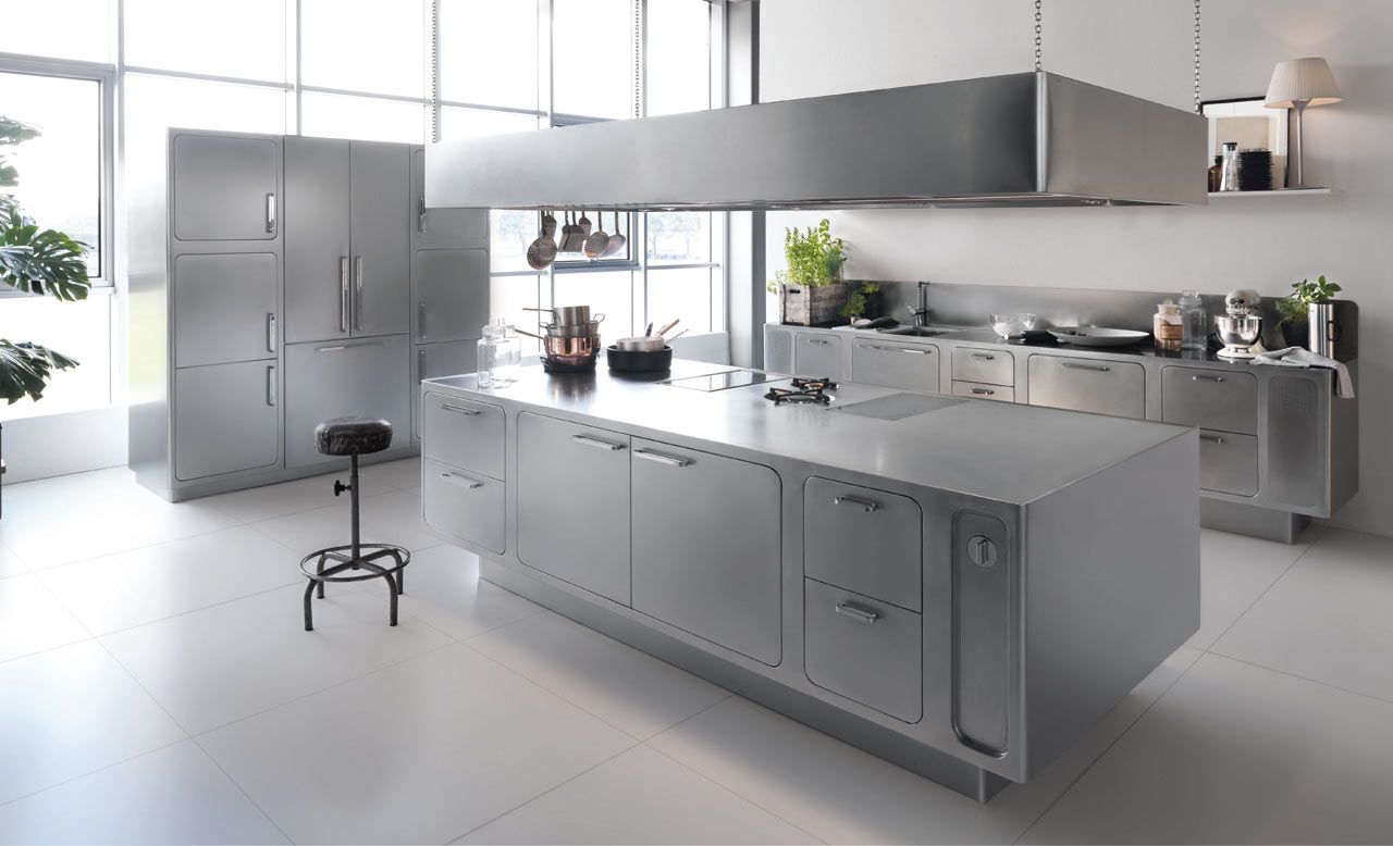 Stainless Steel Basic Kitchen Design