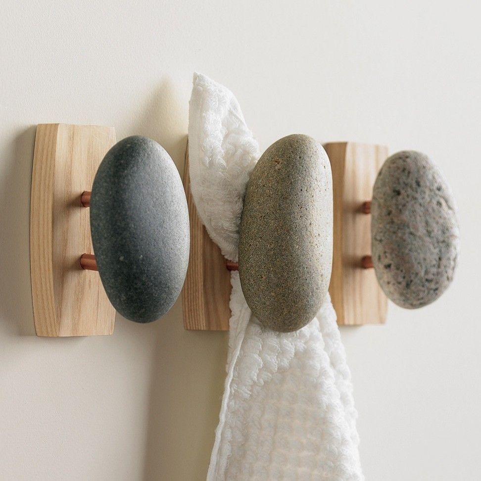 Stone Knobs Towel Hook Bathroom Accessories