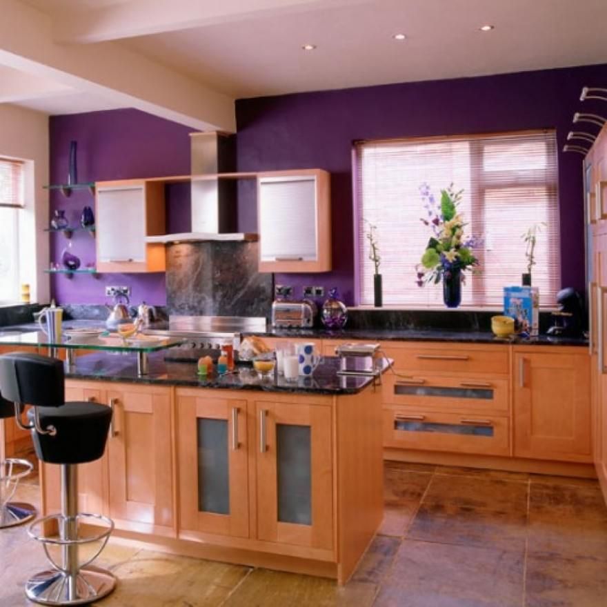Purple Recommended Kitchen Paint