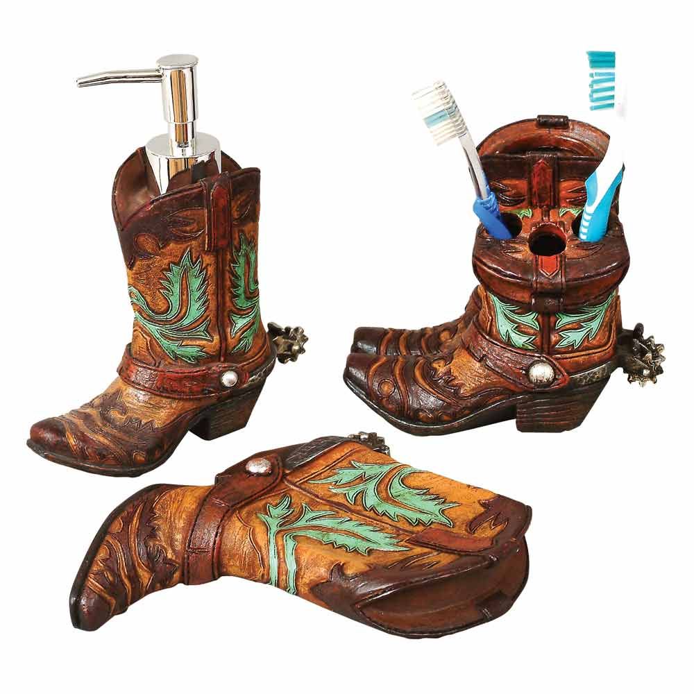 Accessories Western Boots Bathroom Decor