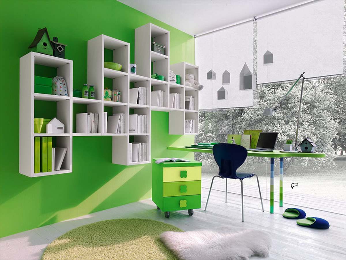 Beautiful Green Wall Painted Color