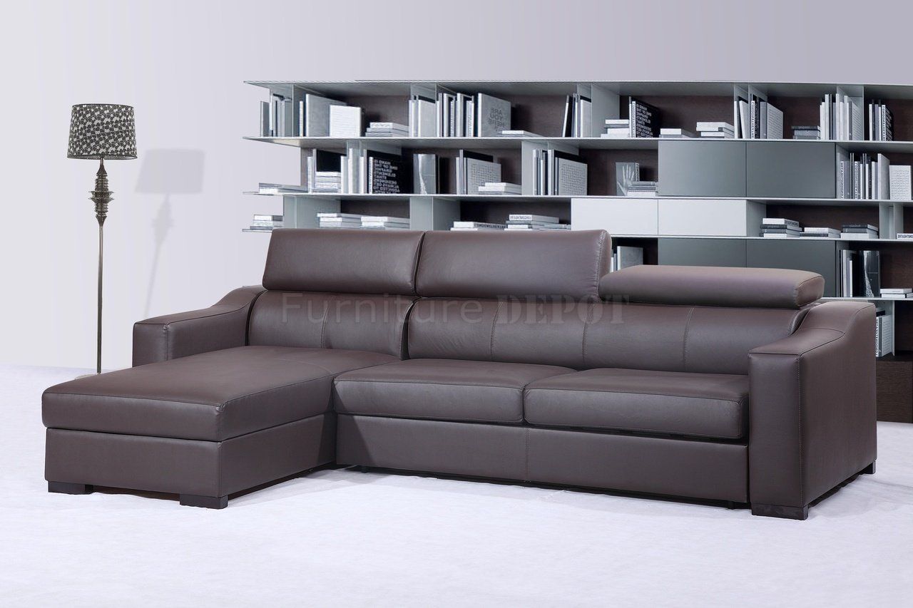 Brown Small Sectional Sofa