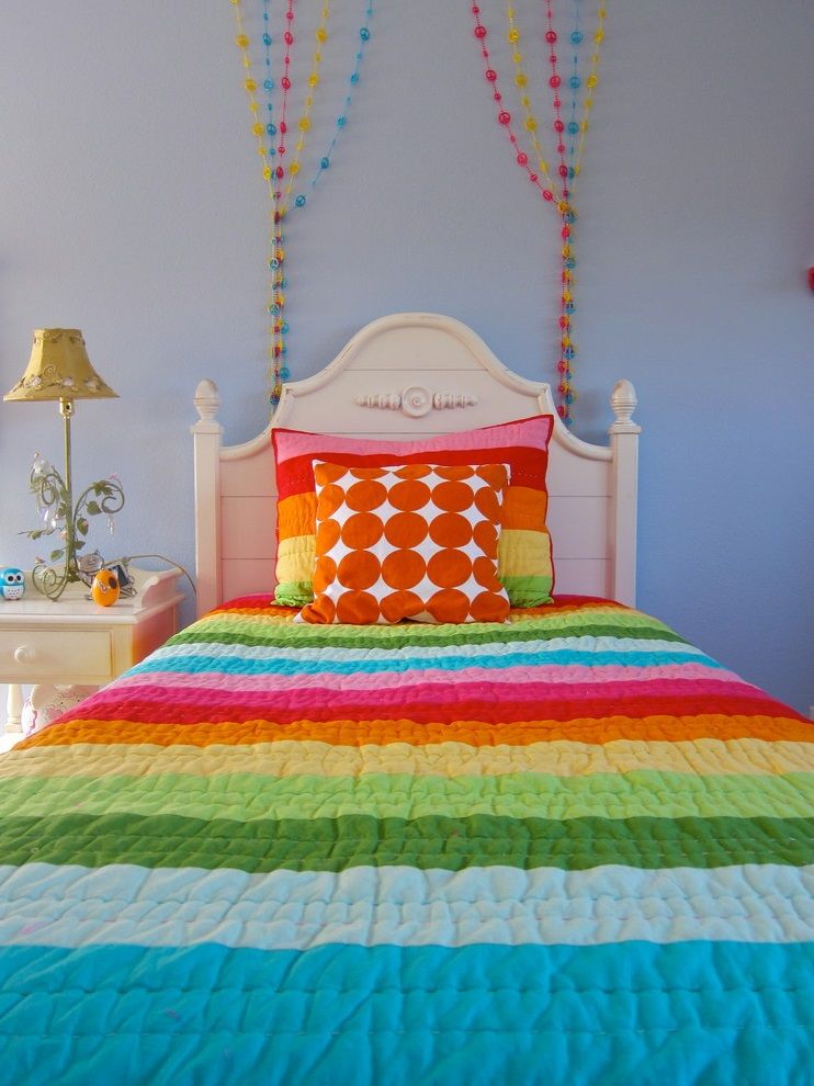 Colorful Bed Decor for Girl Room