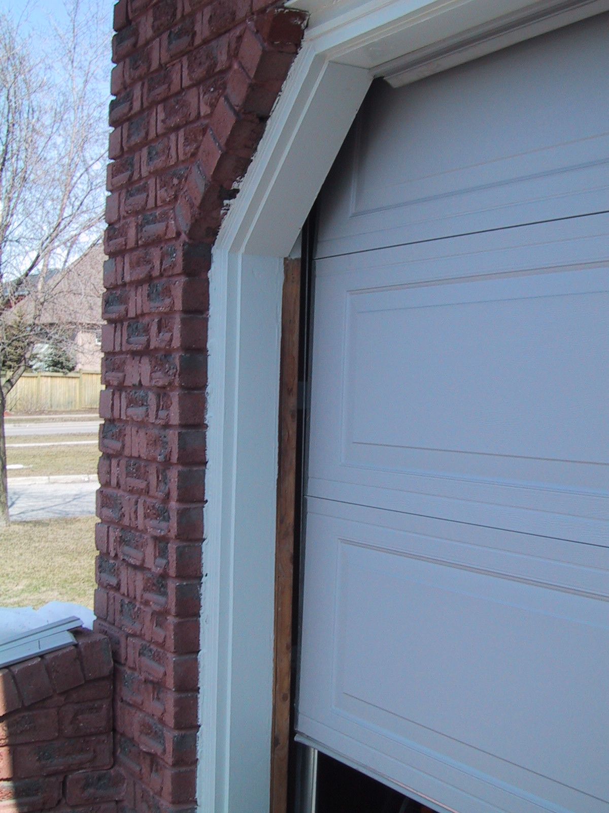 Garage Door Frame With No Weather Stripping
