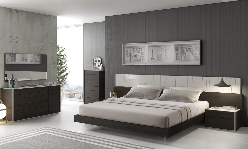 Modern Elegant Gray Bedroom Design Ideas Contemporary Nightstand