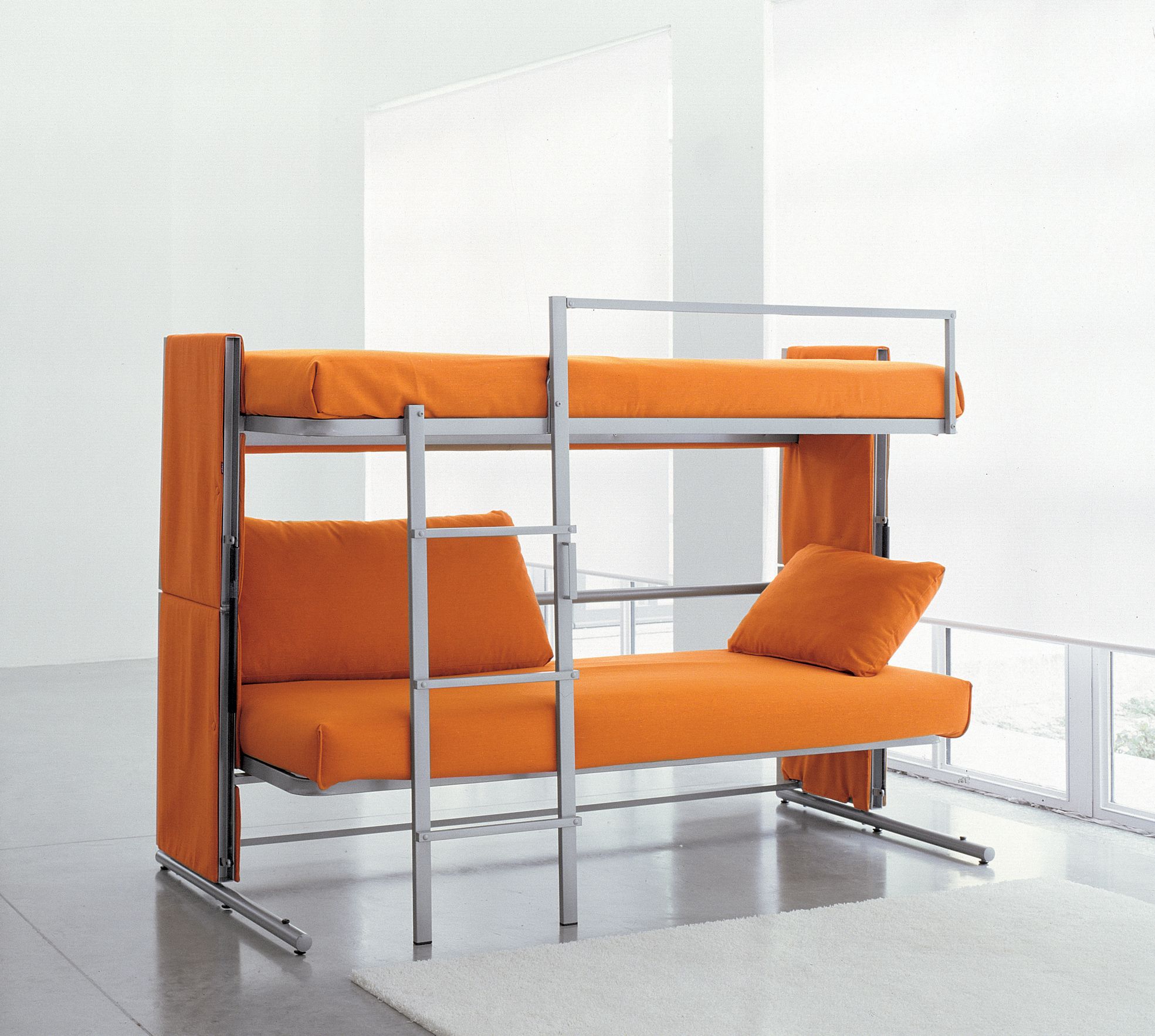 Orange Brighter Unique Bunk Bed