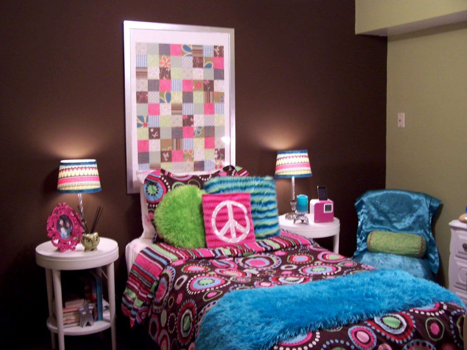 Peace Cheap Teenage Girl Bedroom Ideas