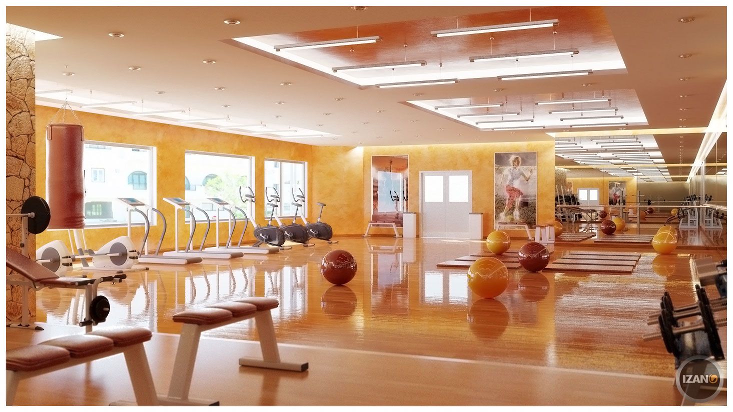Professional Interior Designing Gym Room in Home