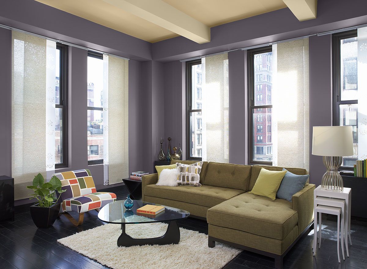 Purple Calming Paint Colors for Neutral Room