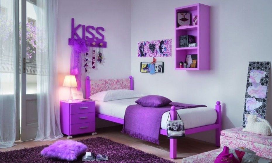 Purple Playful Paint Colors for Small Bedrooms