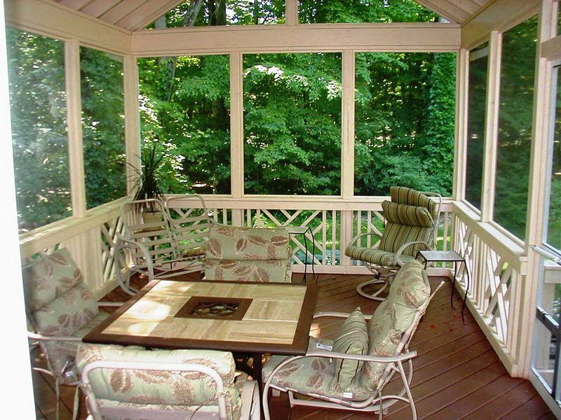 Screened In Porch With Chair Design Plans