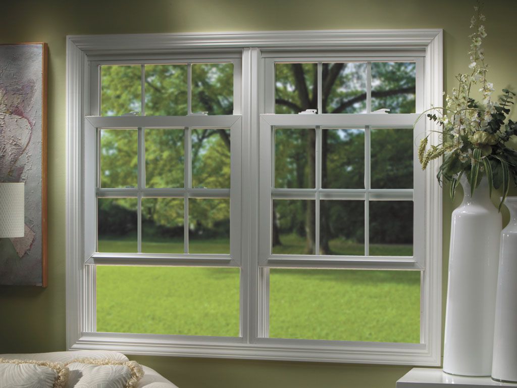 Simple White Double Hung Windows