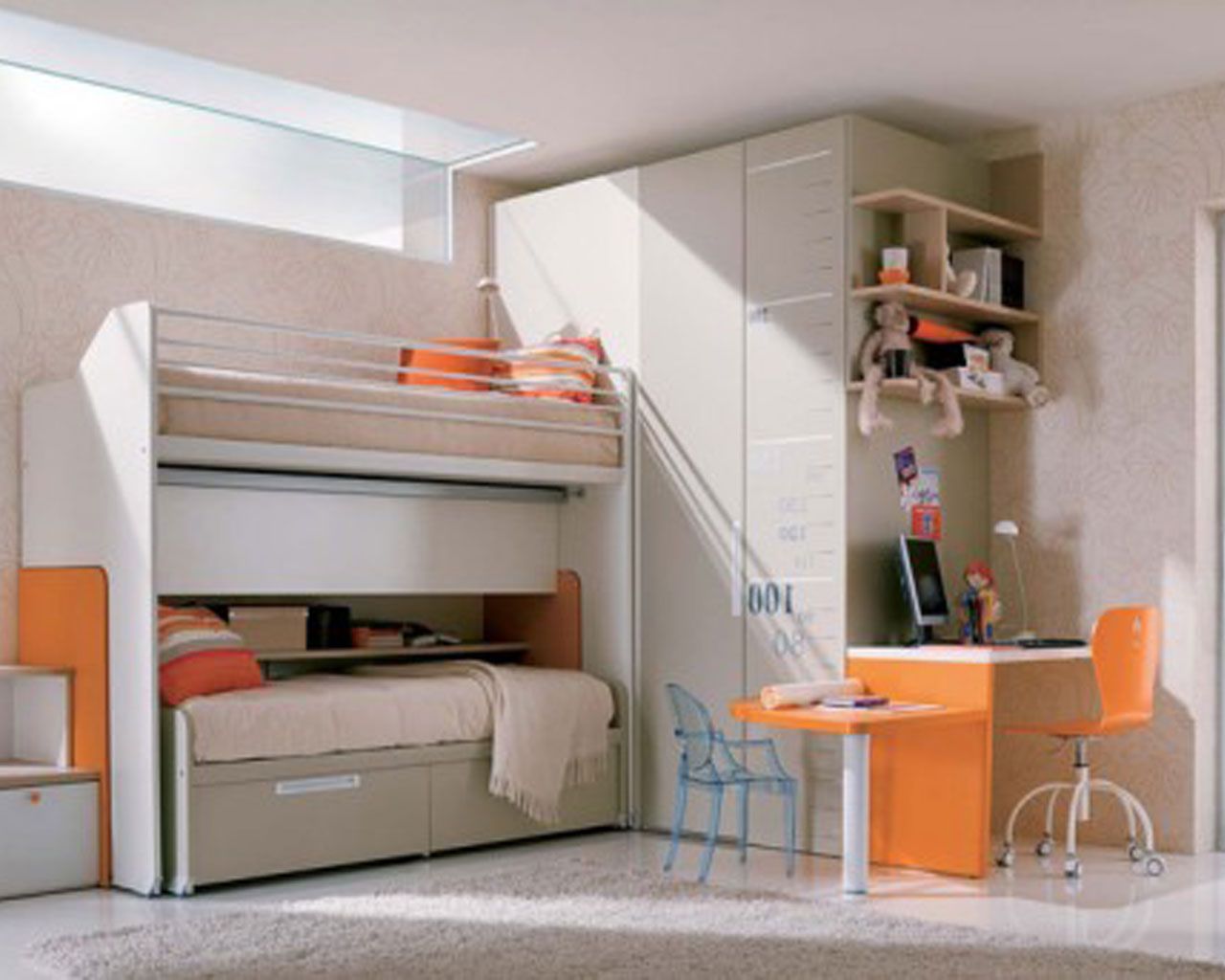 Simple White Providing Sanctuary in Teenage Girl Bedroom