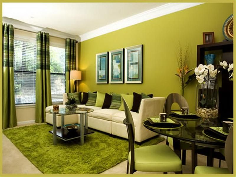 The Green Living Room Ideas