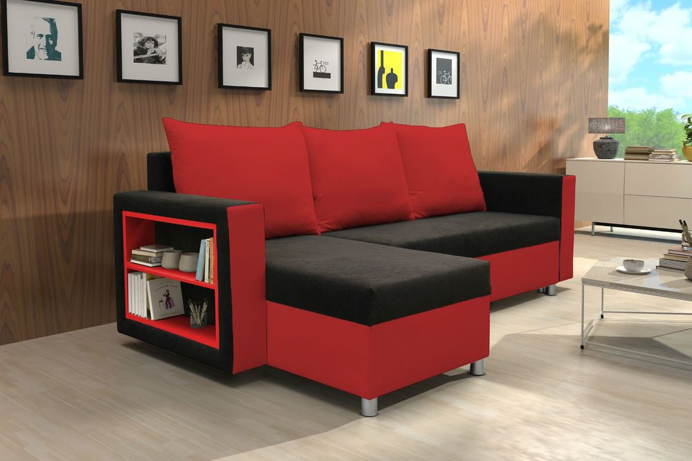 Unique Red And Black Sofa Bed Sheets