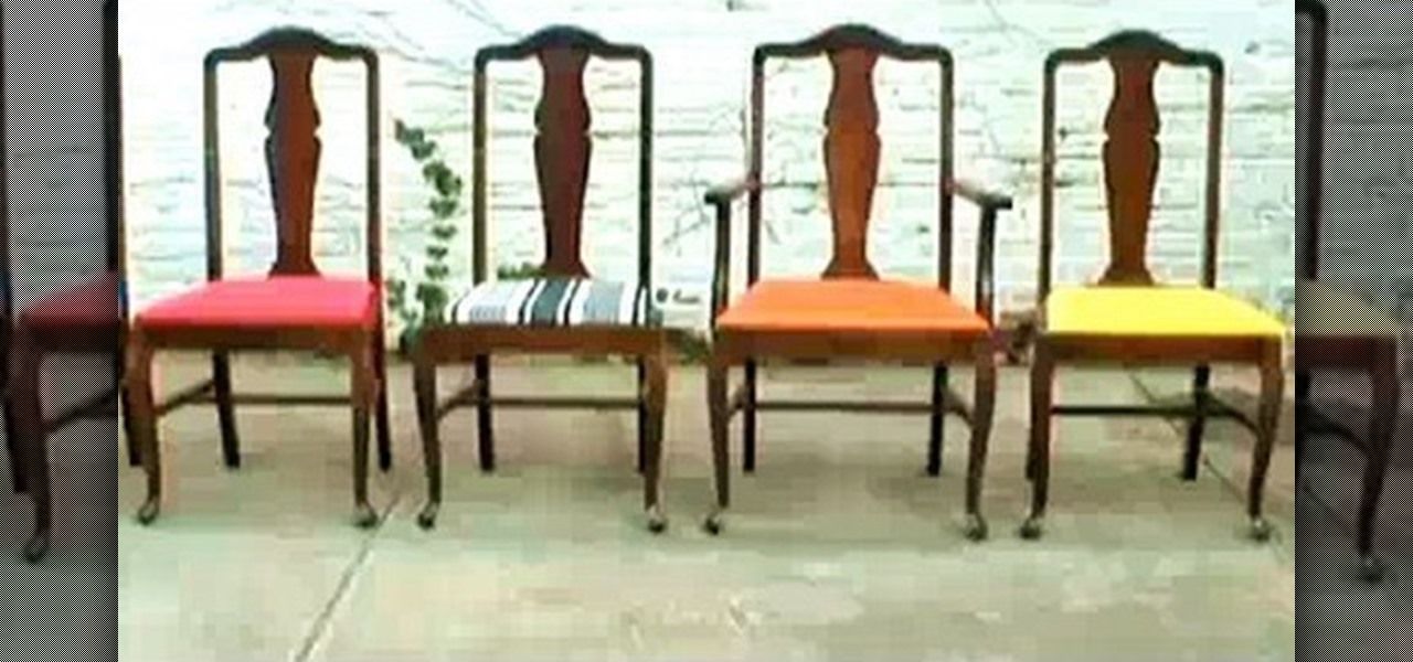 Vintage Reupholstering a Chair Design