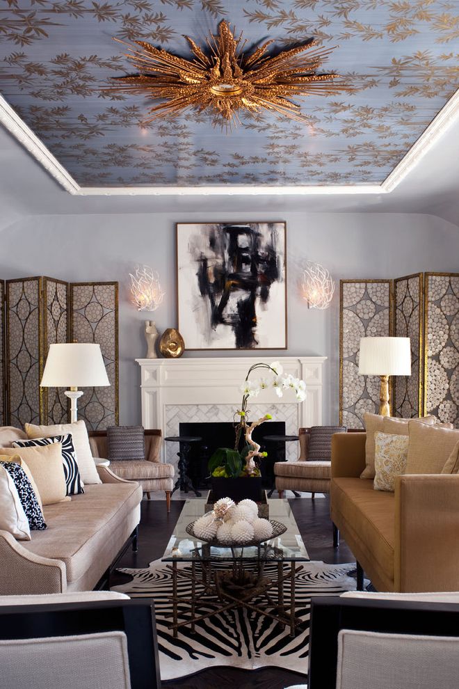 Wall and Ceiling Decor for Formal Living Room