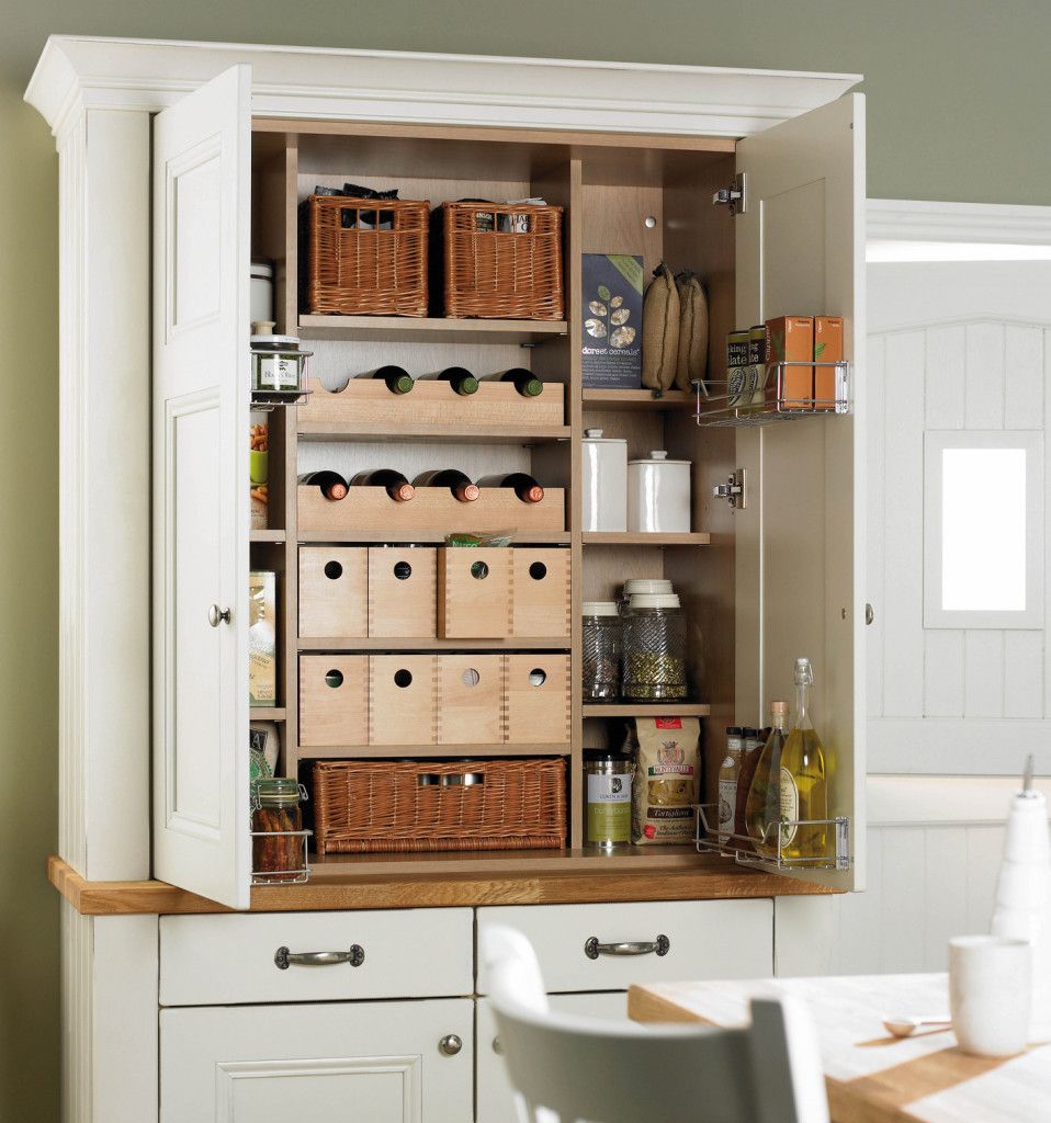 White Functional and Practical Kitchen Pantry