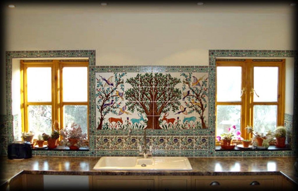 Zoo Theme Design Tiles Backsplash For Kitchen