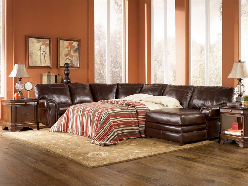 Comfort Leather Sleeper Sofas