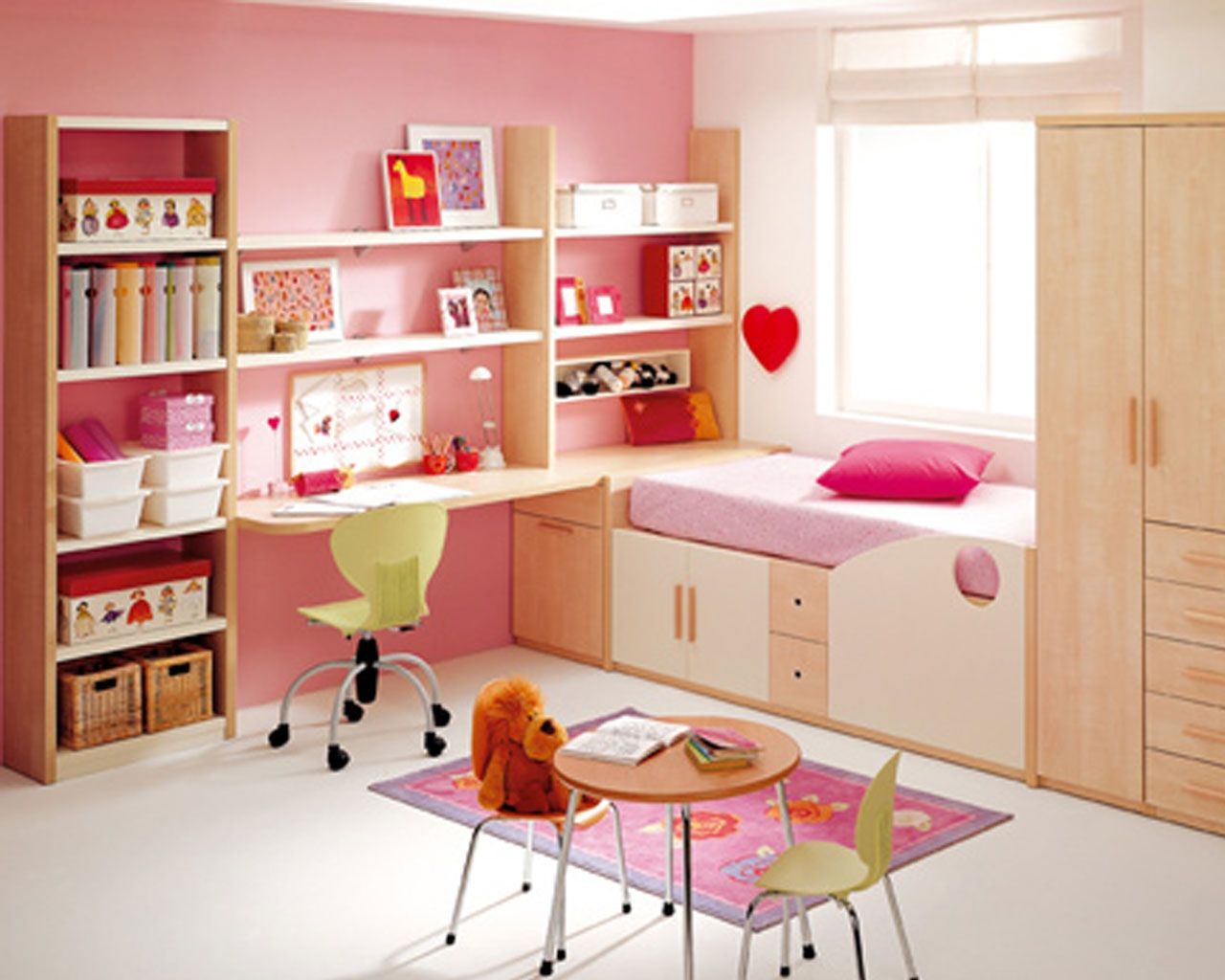 Pink Loft Bed for Your Children