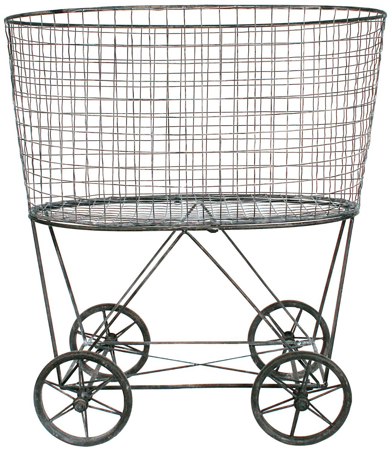 Steel Laundry Basket on Wheels Ideas