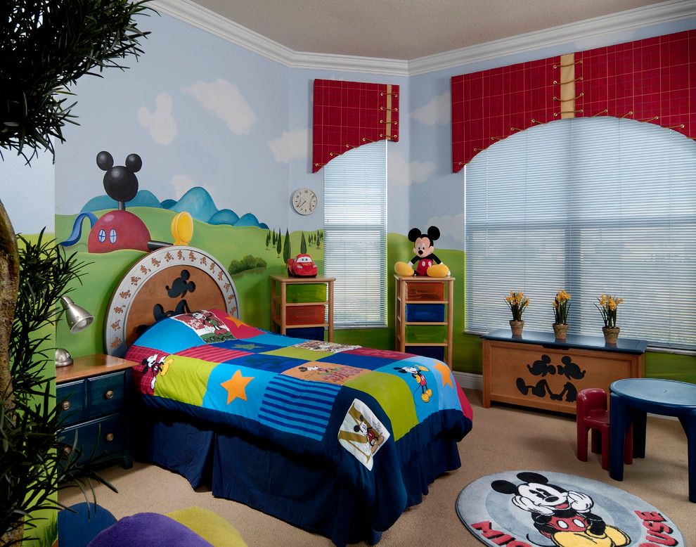 Kid Bedroom Mickey Mouse Interior Theme