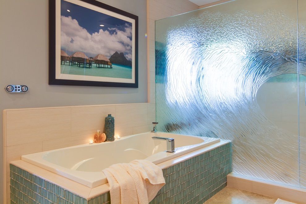 Ocean-Inspired Bathroom in Modern Style