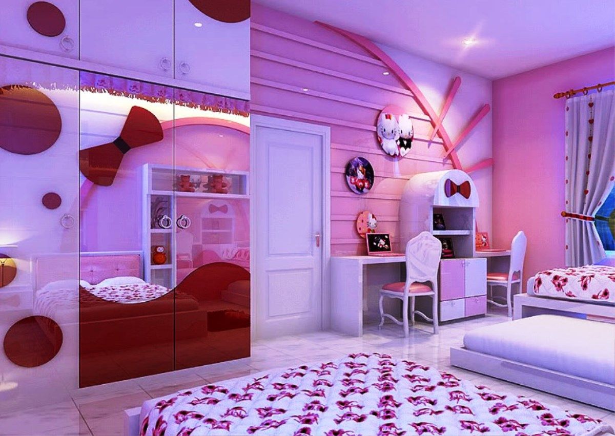 Cool Hello Kitty Bedroom Decorating Ideas (View 4 of 10)
