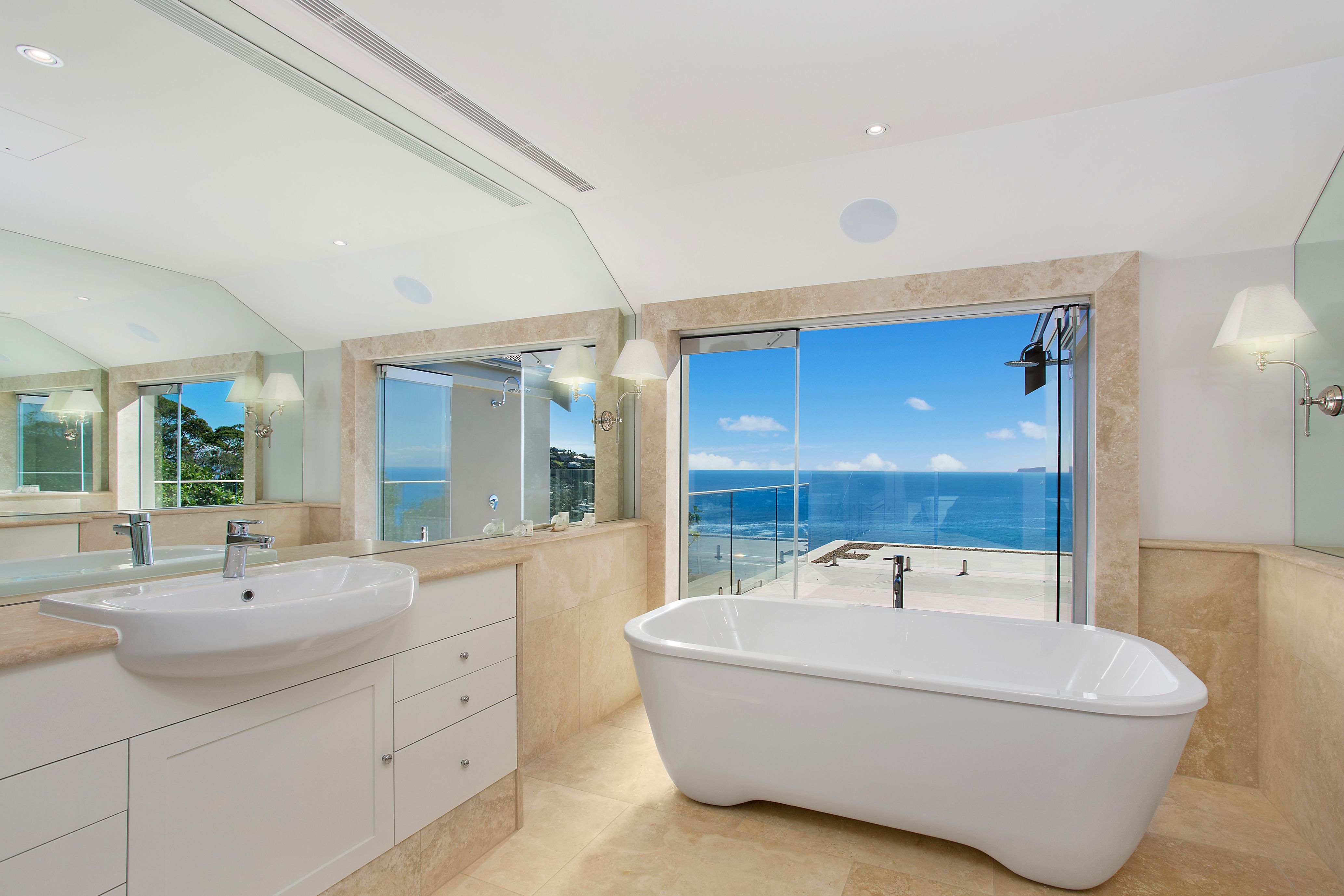 Mirrors Beach Themed Bathroom (View 8 of 10)