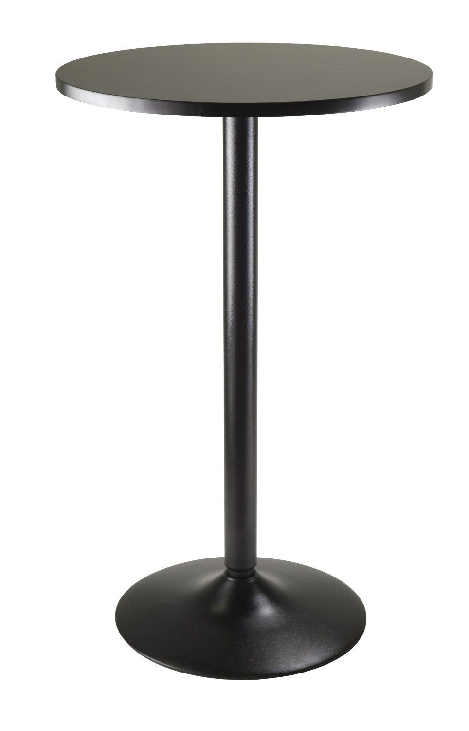 Winsome Obsidian Pub Table Round Black (Photo 3 of 10)