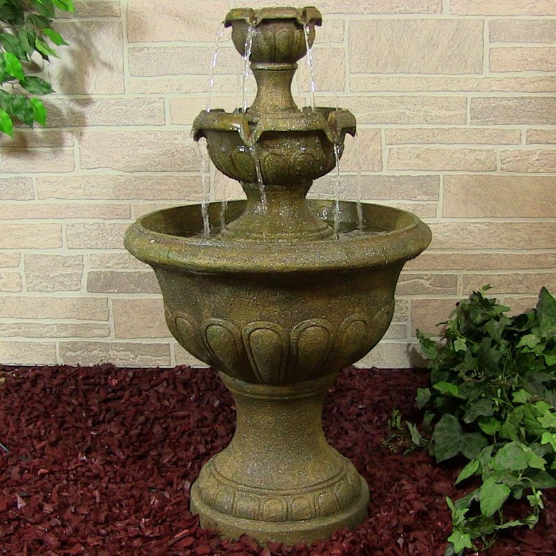 Outdoor Classics Two Tier Falls Outdoor Fountain (Photo 231 of 7825)