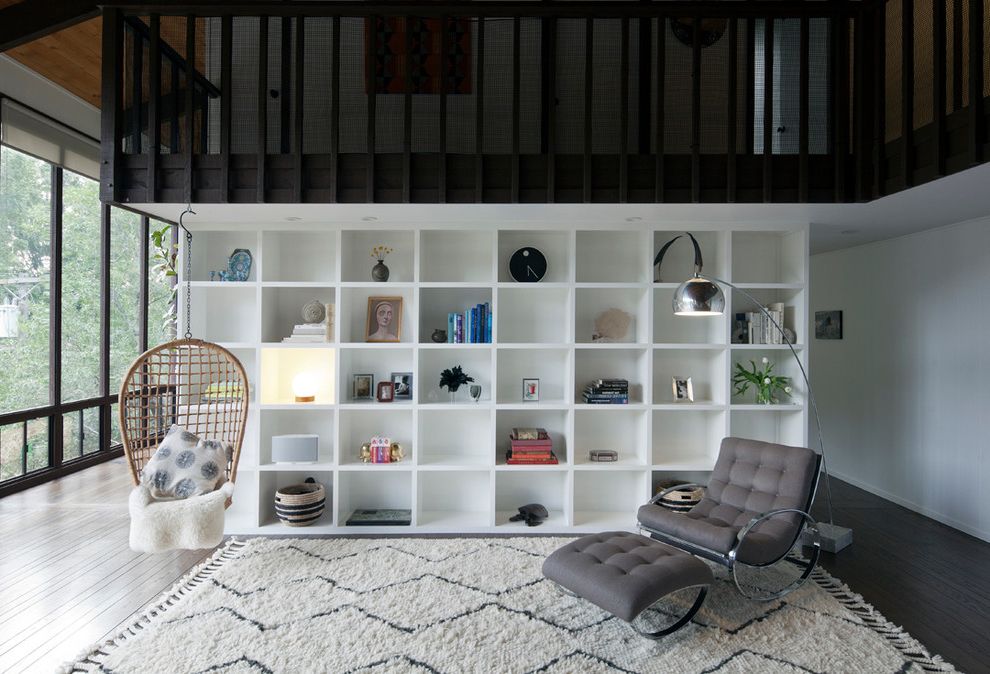Natty White Wall Shelves With Brown Reclining Chair Set Also Rattan Hanging Chair Furniture Idea (Photo 2402 of 7825)
