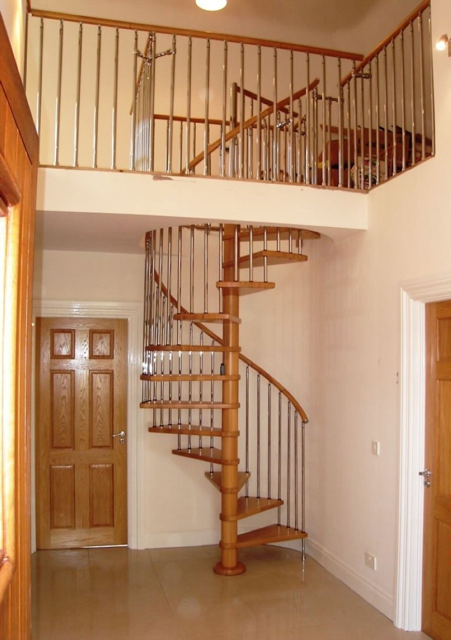 Neutral Cream Hallway Paint Color Paired With Decorative Wooden Doors Plus Curved Staircase To The Loft (Photo 2436 of 7825)