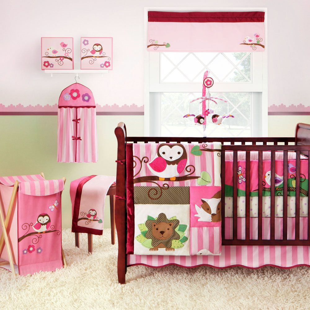 Ultra Comfortable Area Rug Idea Feat Two Tone Wall Painting Colors And Cute Owl Baby Nursery Crib Set (Photo 3058 of 7825)