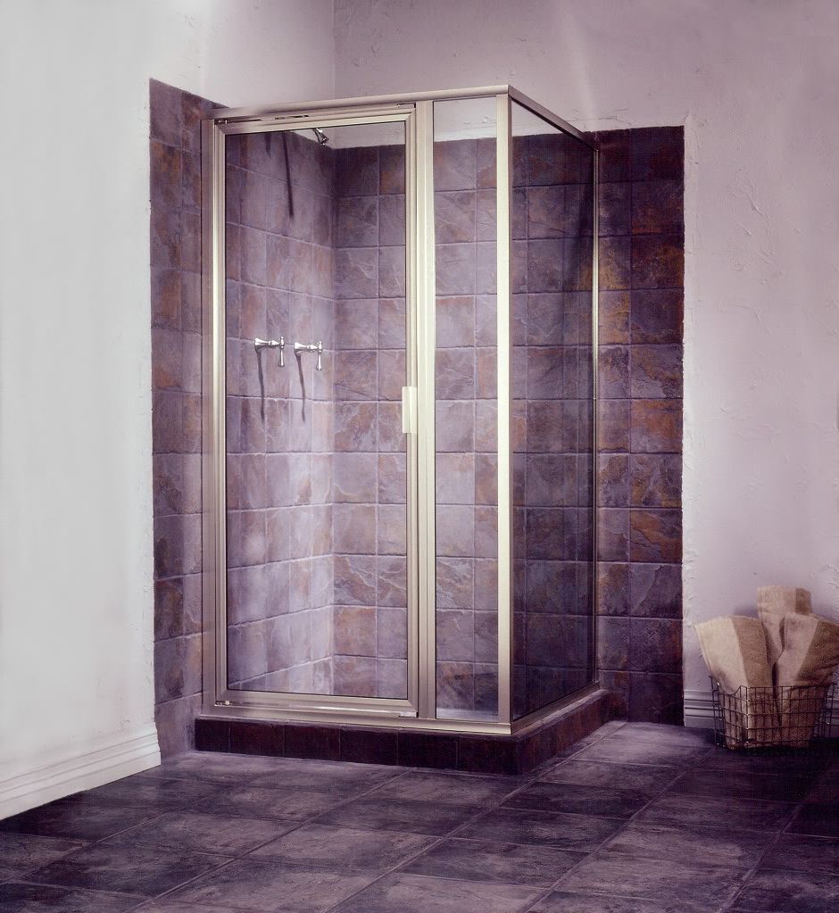Unique Bathroom Tile And Wrought Iron Basket Idea Also Modern Semi Frameless Shower Enclosure Design (Photo 3070 of 7825)