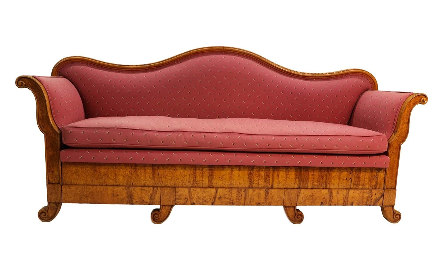 Antique 19Th Century Maple Biedermeier Sofa – Within Biedermeier Sofas (View 13 of 20)