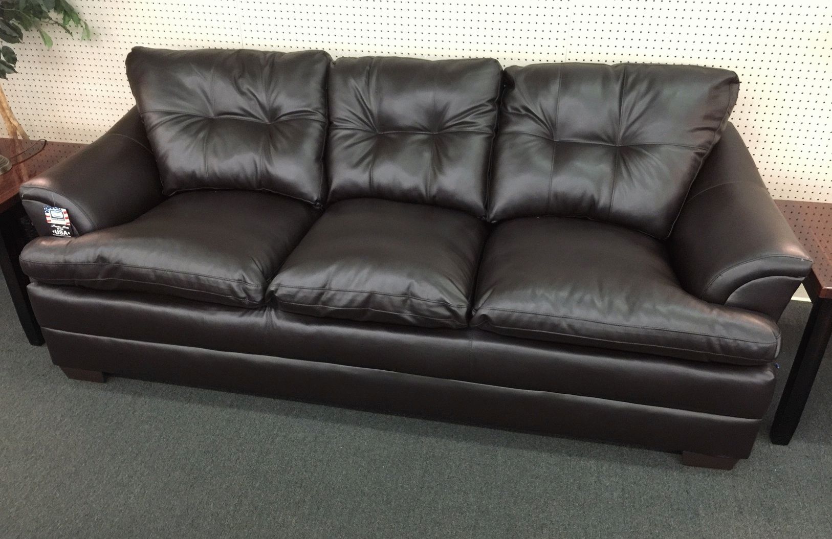 Apollo Espresso Sofasimmons At Furniture Warehouse | The $399 With Simmons Sofas And Loveseats (View 20 of 20)