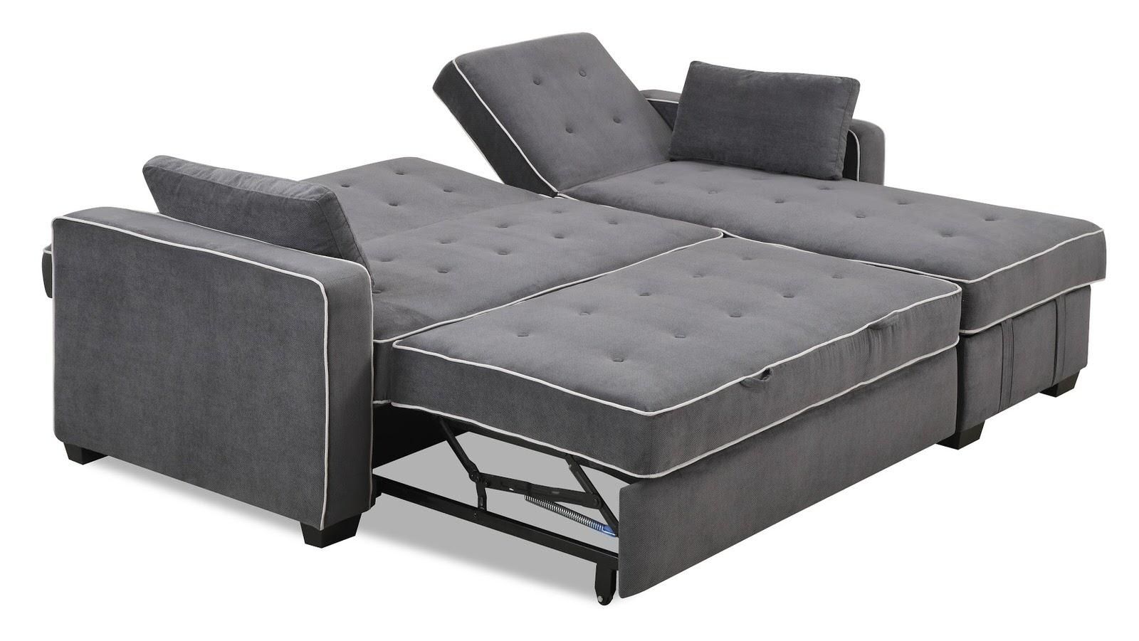 Augustine King Size Sofa Bed Moon Greyserta / Lifestyle Throughout King Size Sofa Beds (View 1 of 20)