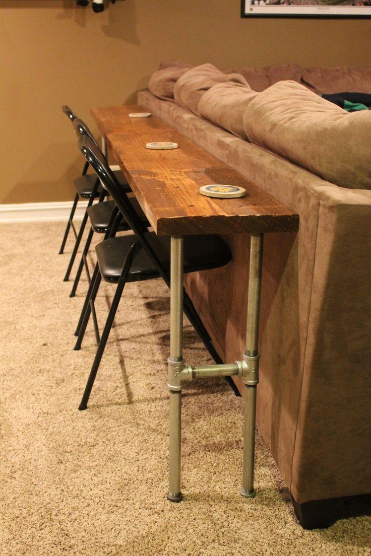 Best 20+ Bar Behind Couch Ideas On Pinterest | Table Behind Couch For Counter Height Sofa Tables (Photo 1 of 20)